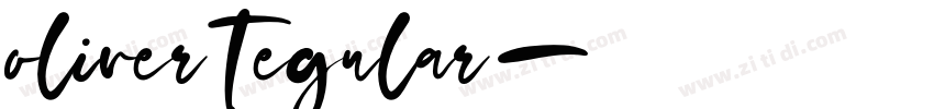 oliver tegular字体转换